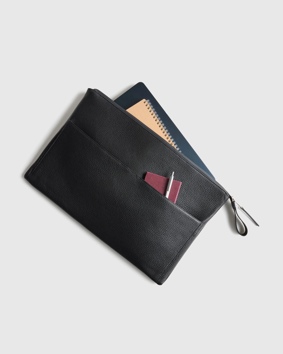 Excursion Italian Leather Tech Folio - 13" Laptop / Dark Navy