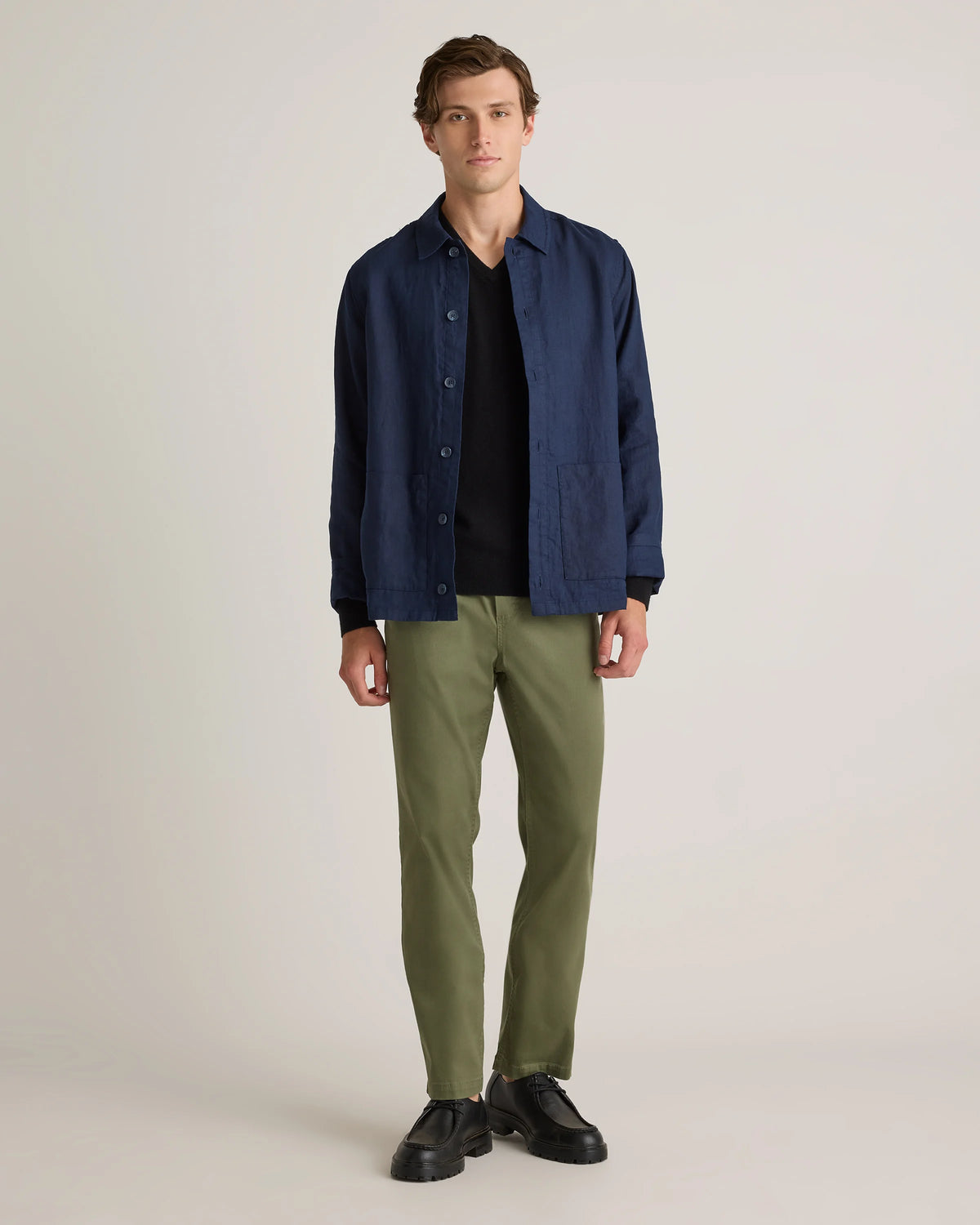 Cotton Chino Drawstring Pants - S / Admiral