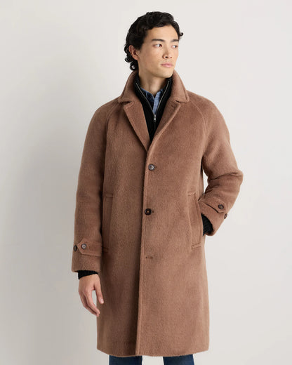 Alpaca-Wool Overcoat - S / Rustic Brown