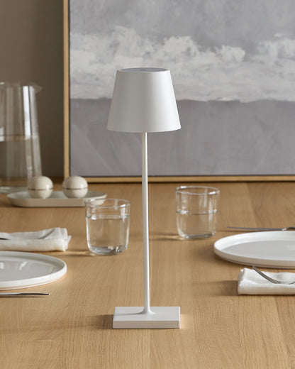 Poldina Pro Rechargeable Table Lamp by Zafferano - Regular / White