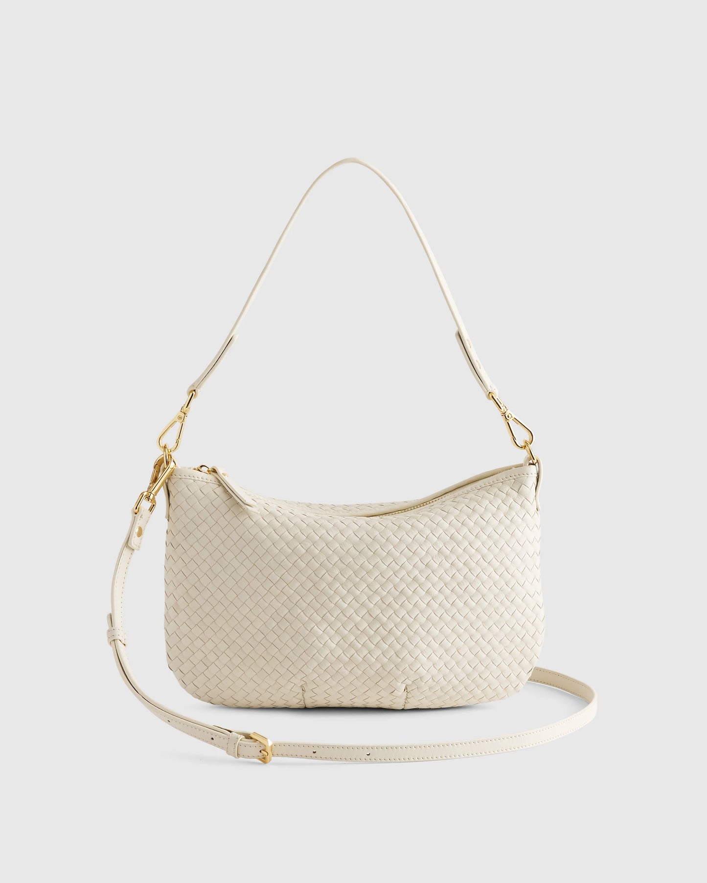 Sloane Handwoven Mini Shoulder Bag - One Size / Cognac