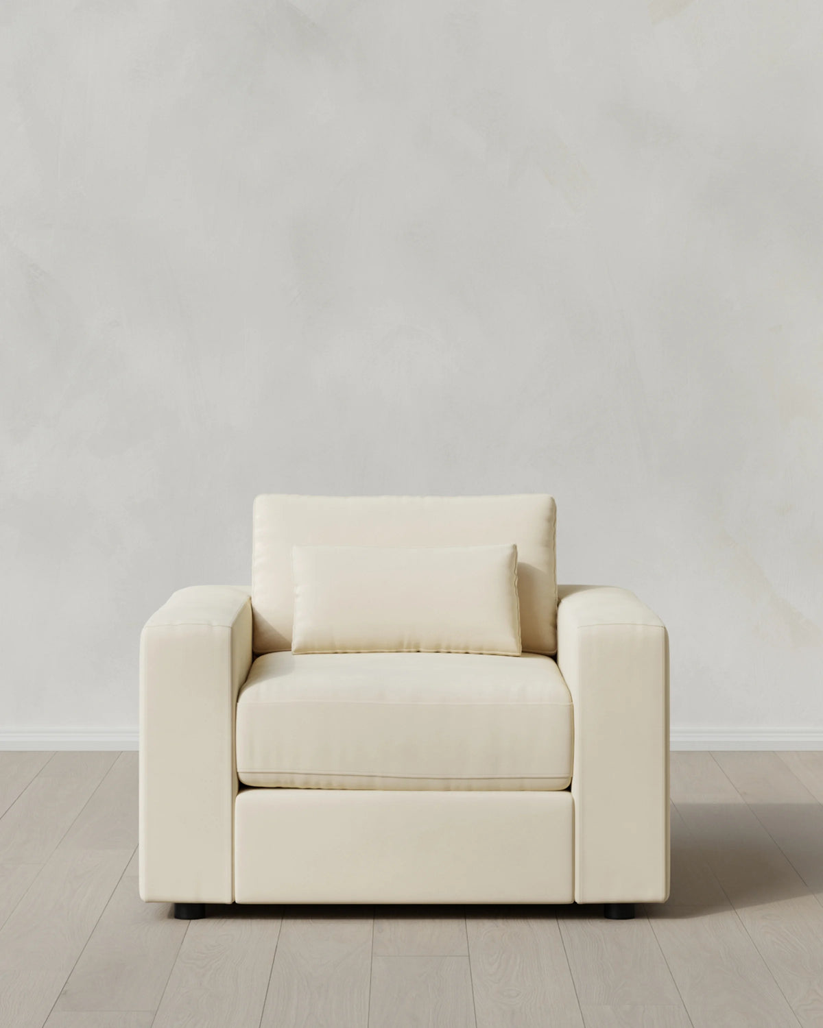Ashford Deep Seat Chair and a Half in Performance Velvet - 46" / Caramel