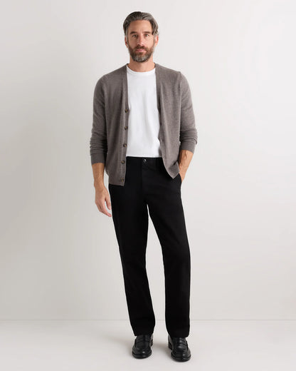 Mongolian Cashmere Cardigan Sweater - S / True Navy