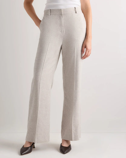 European Stretch Linen Trouser - 0 / Black