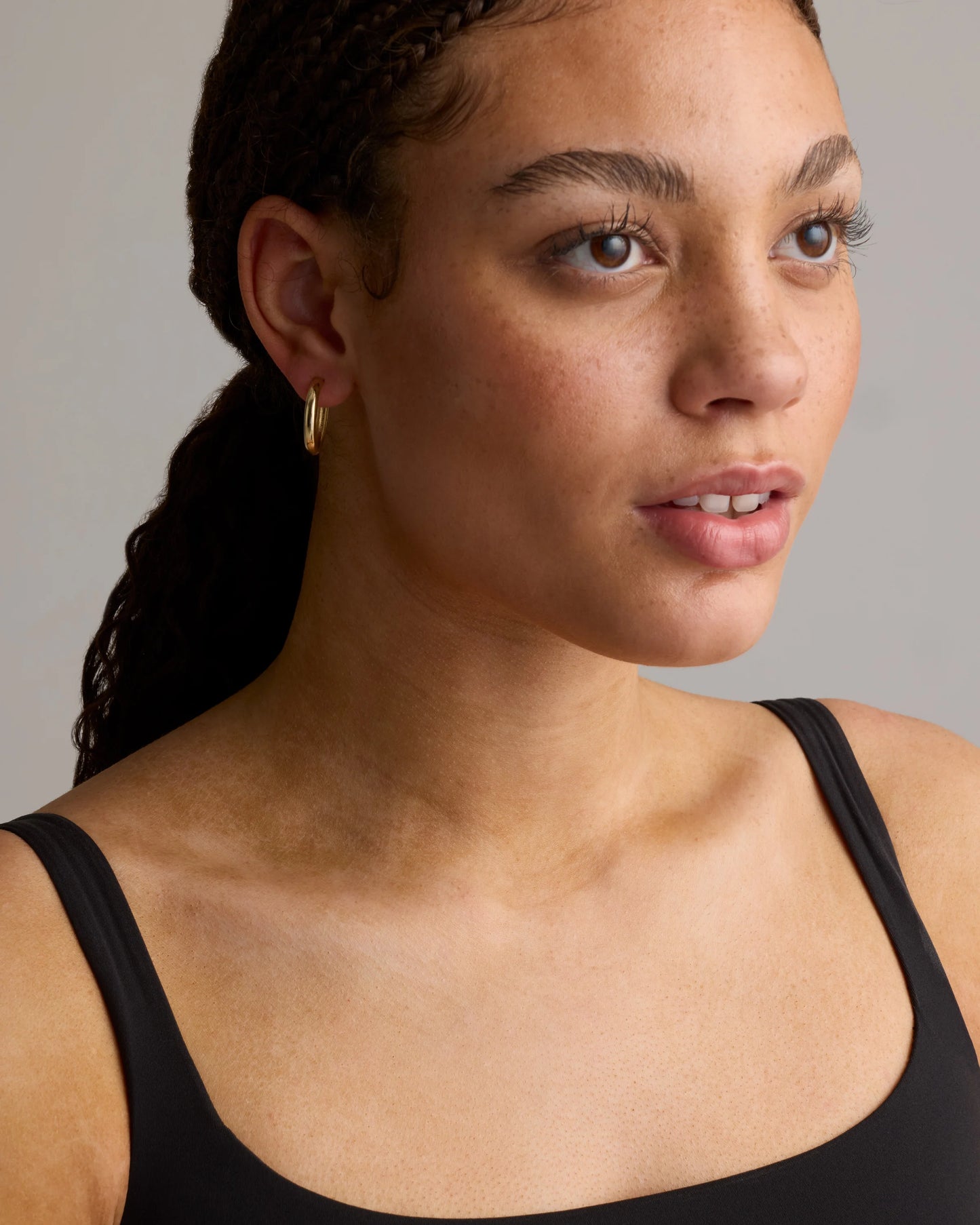 14K Gold Bold Hoops - One Size / Yellow Gold