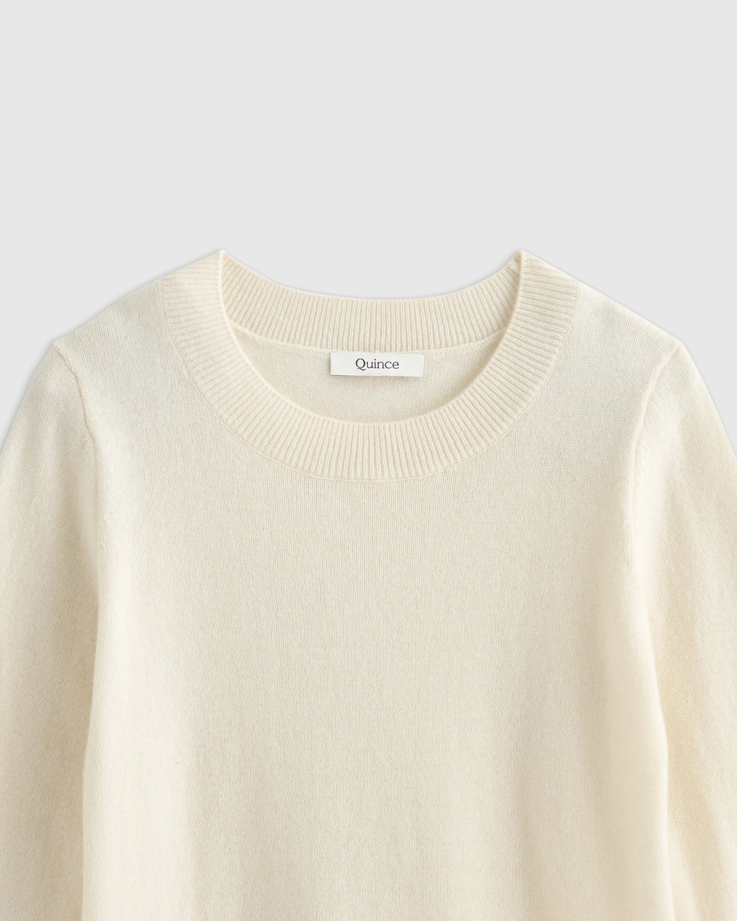 Washable Cashmere Crewneck Sweater - 6 / Heather Grey