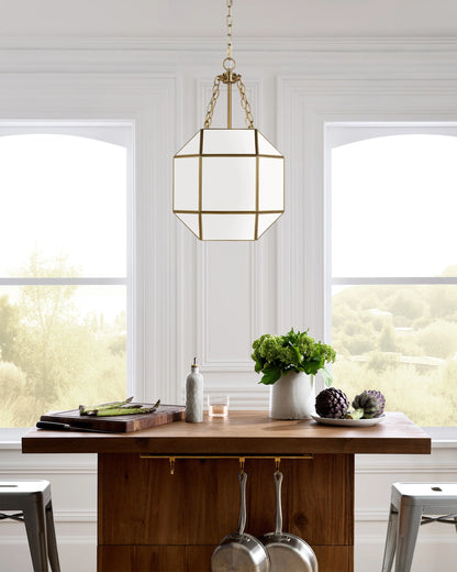 Geometric Steel Lantern Light - Small / Silver