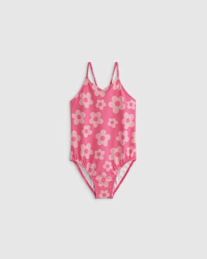 One-Piece Swimsuit - 2T / Wavy Fish