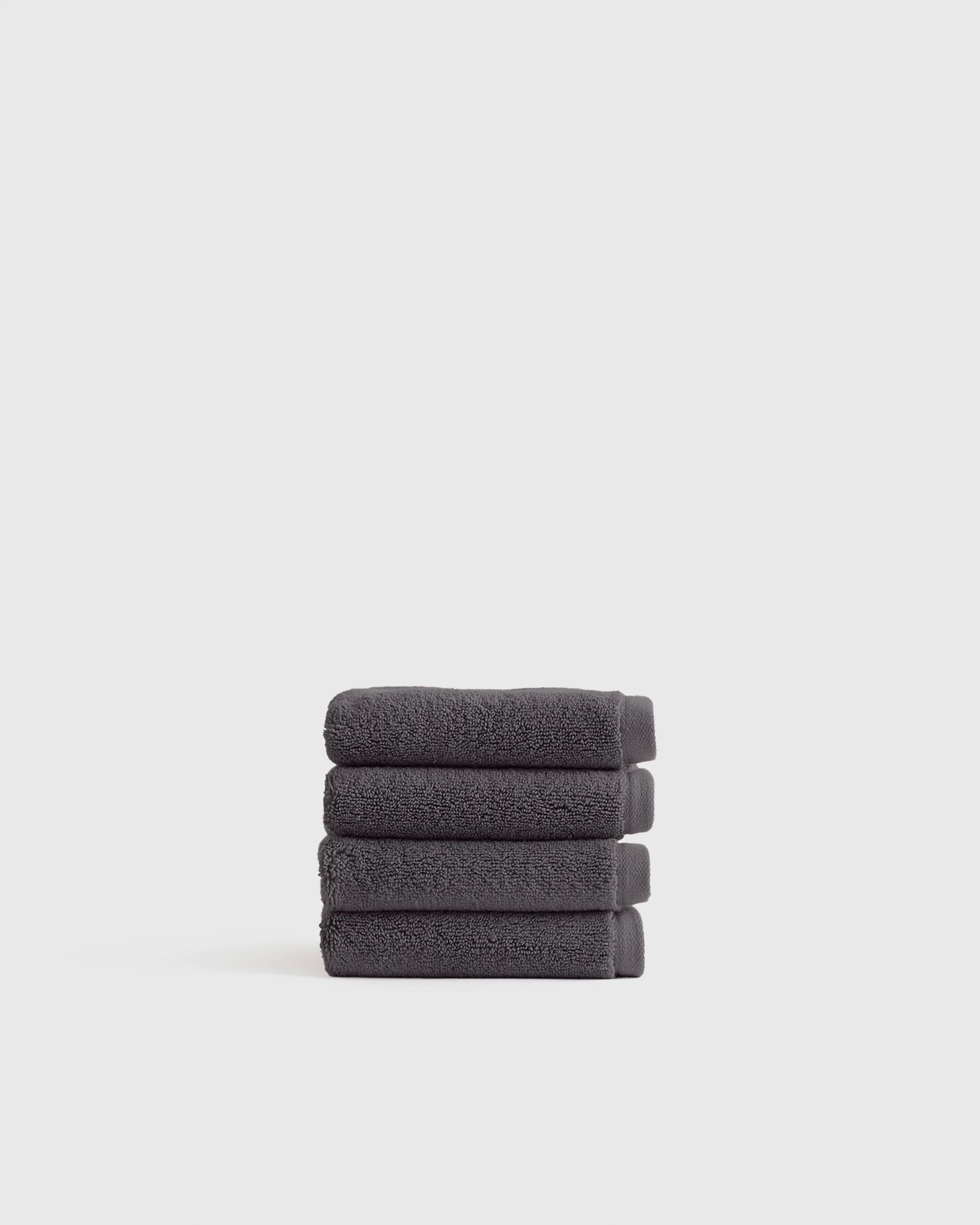 Plush Organic Turkish Cotton Washcloth (Set of 4) - One Size / White