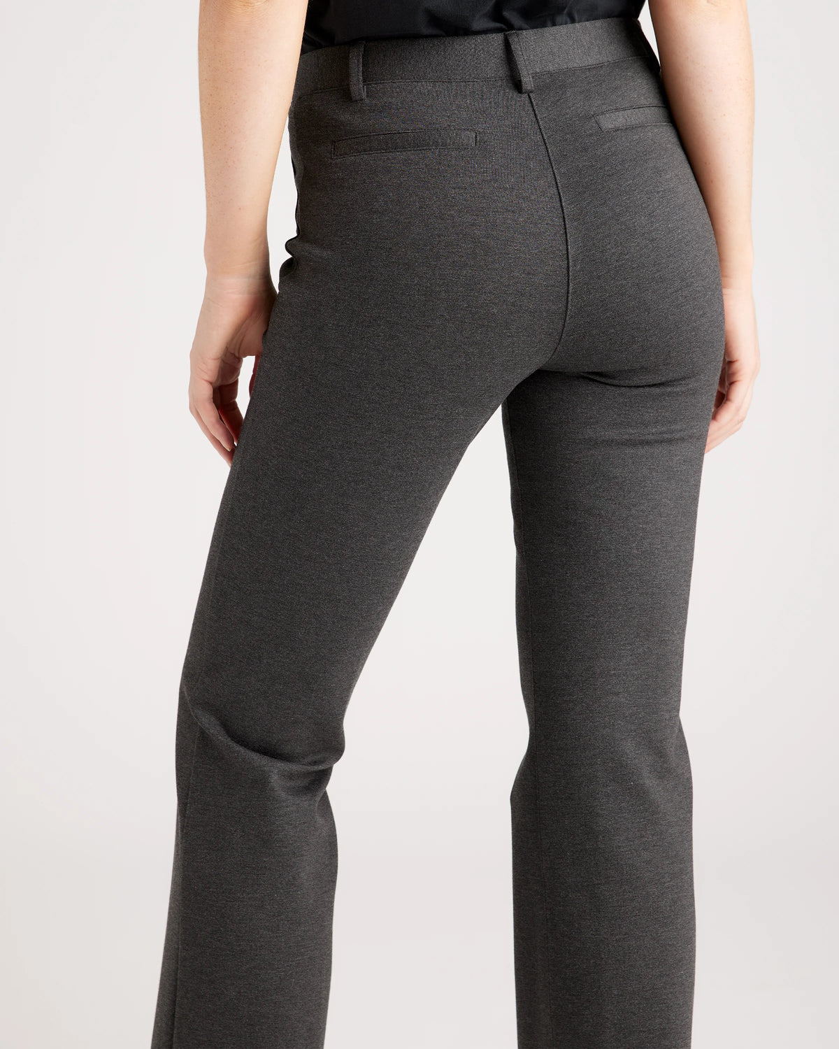 Ultra-Stretch Ponte Bootcut Pants - XS / Black