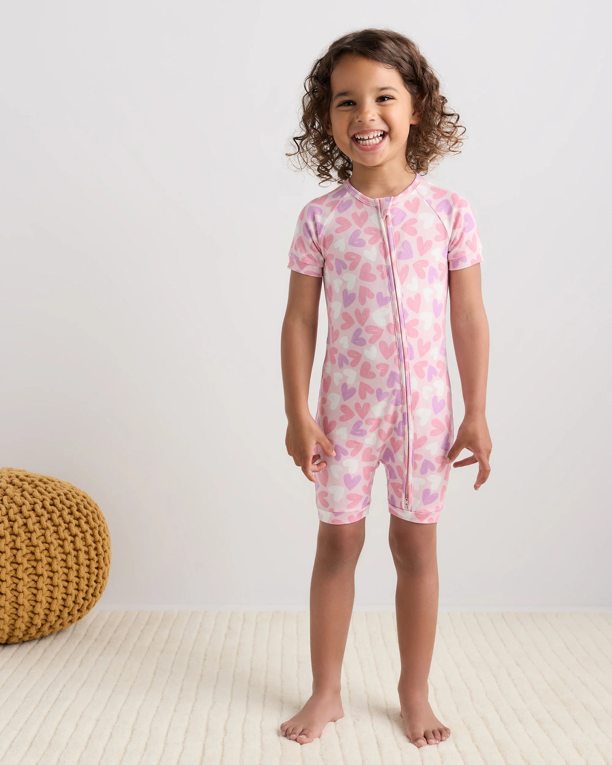 Bamboo Shortie Onesie Pajama - 2T / Sunshine