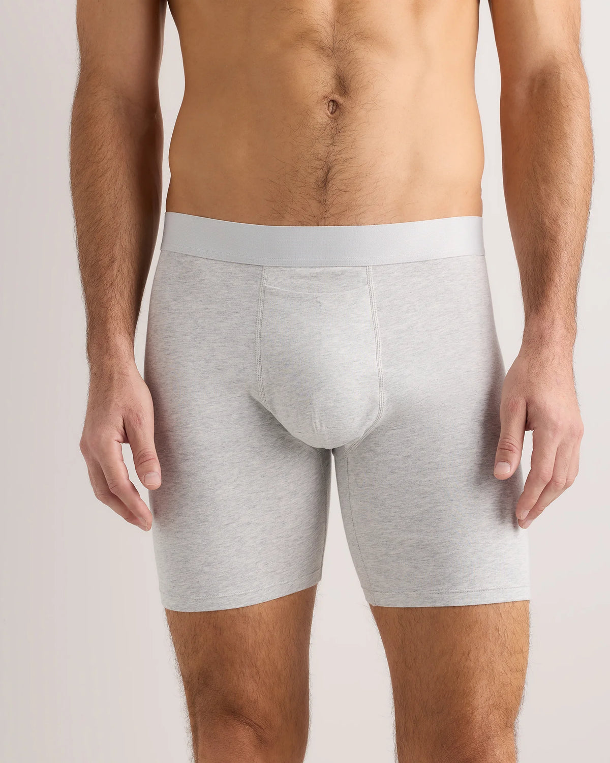 Organic Cotton 6'' Boxer Brief (3-pack) - XS / Light Grey