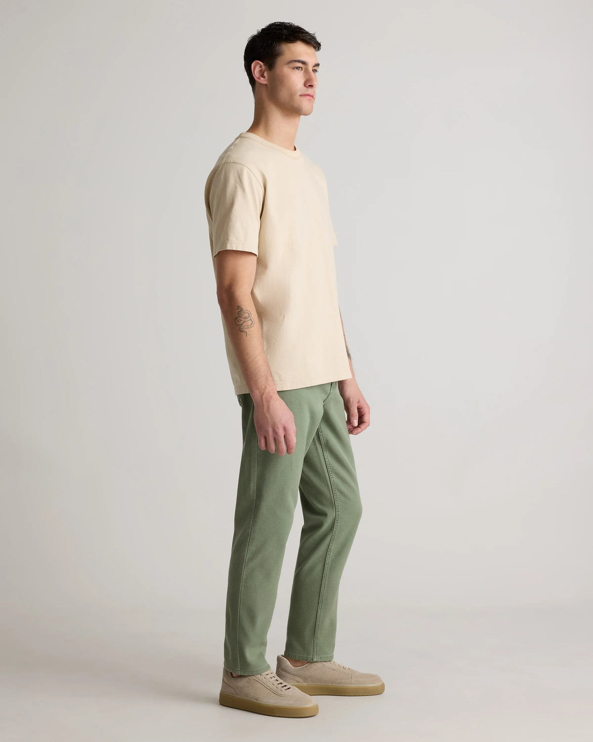 French Terry 5-Pocket Pants - Slim - 30X30 / Bayberry Olive