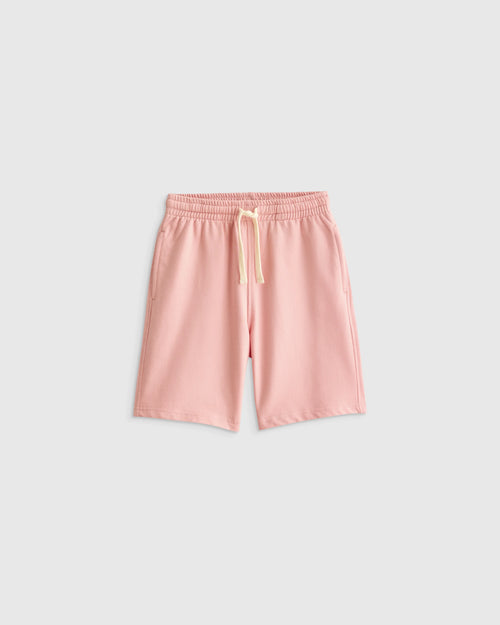 100% Organic Cotton French Terry Short - 6 / Coral Pink