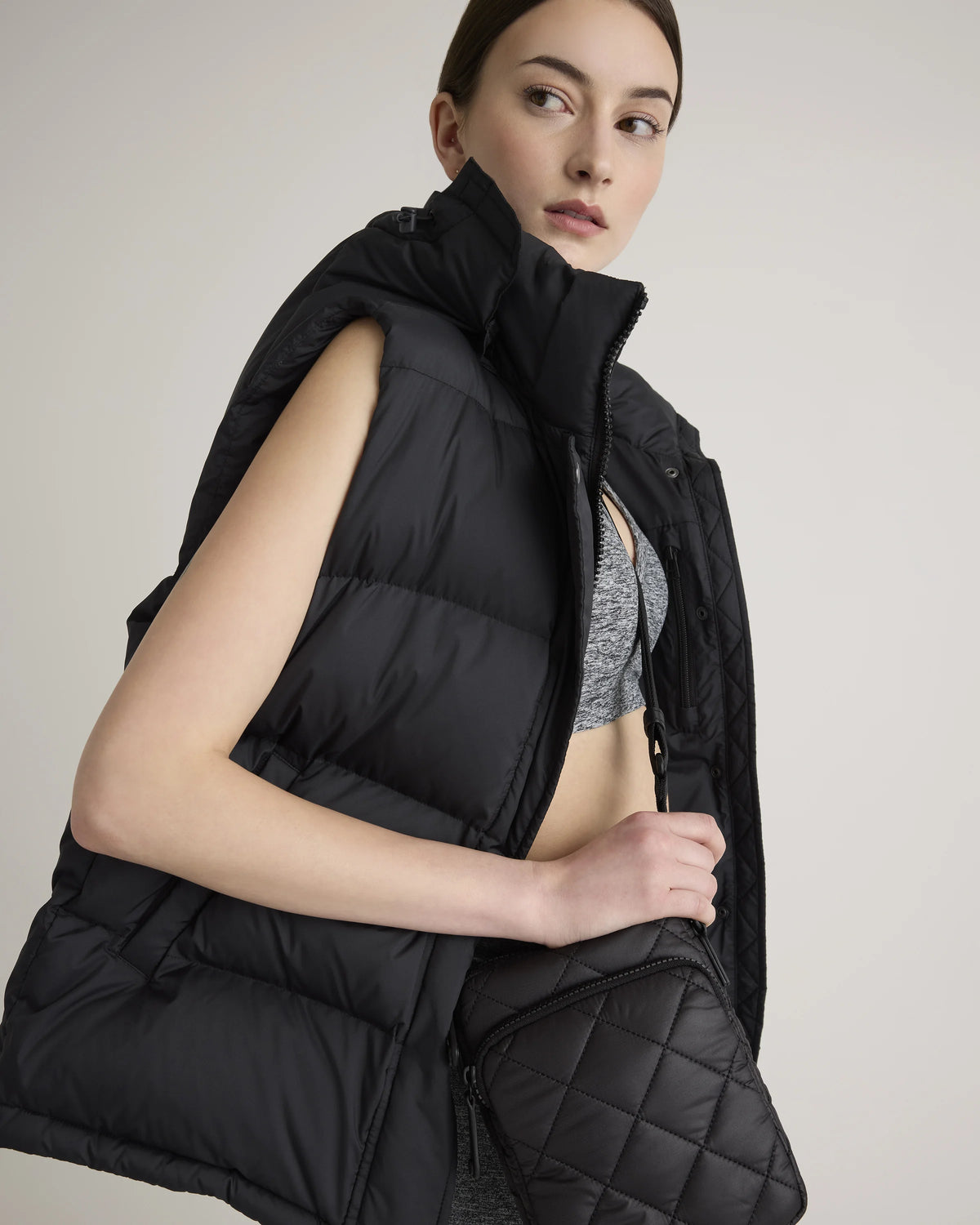 Transit Quilted Phone Crossbody - One Size / Navy