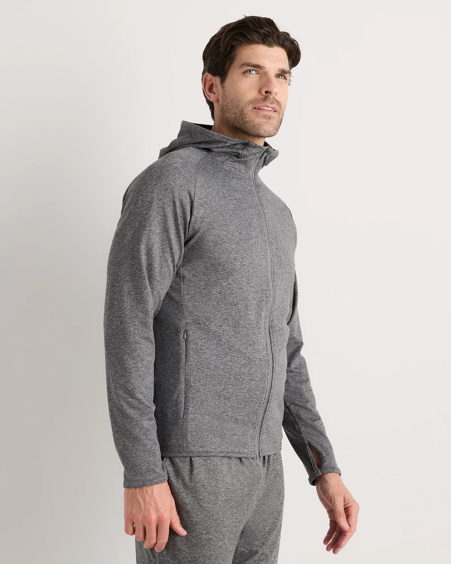 Flowknit Performance Zip Hoodie - S / Heather Grey