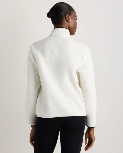 Sherpa Full-Zip Jacket - XS / Deep Navy/Spa Blue