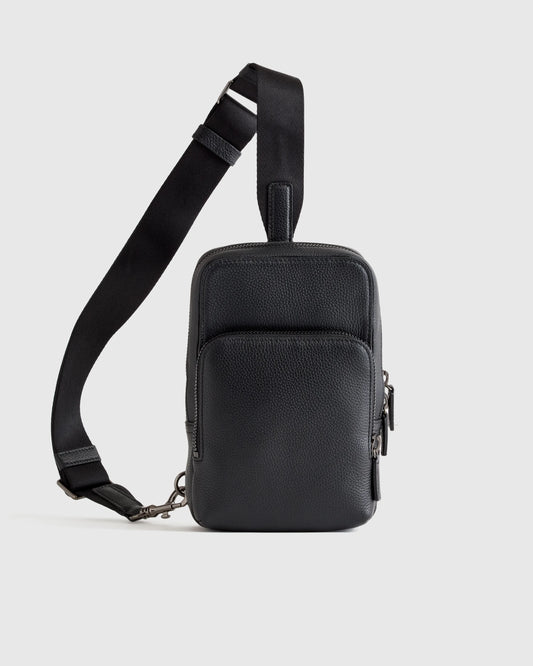 Excursion Italian Leather Sling Pack - One Size / Black