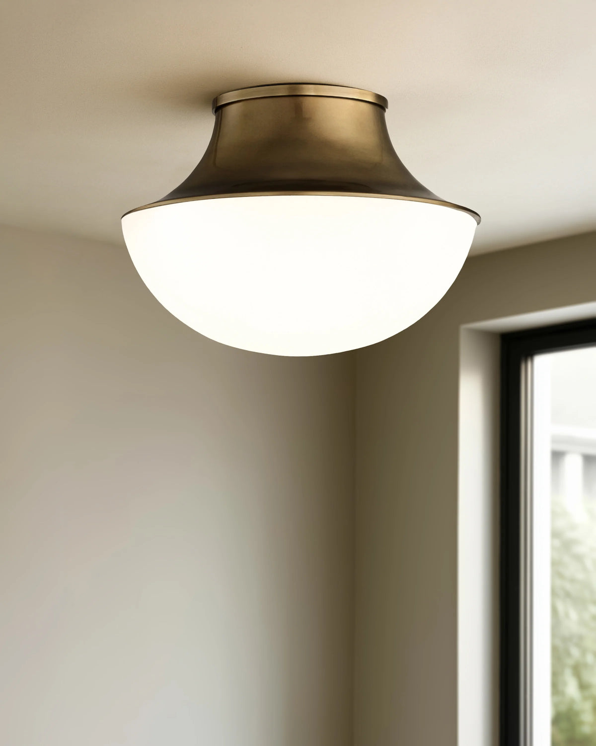Drop Steel Flush Mount - One Size / Brass