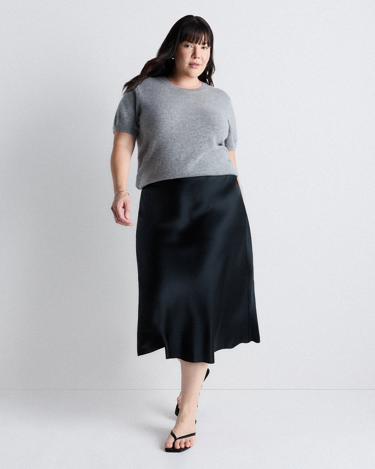 100% Washable Silk Skirt - 1X / Wine Tasting Red