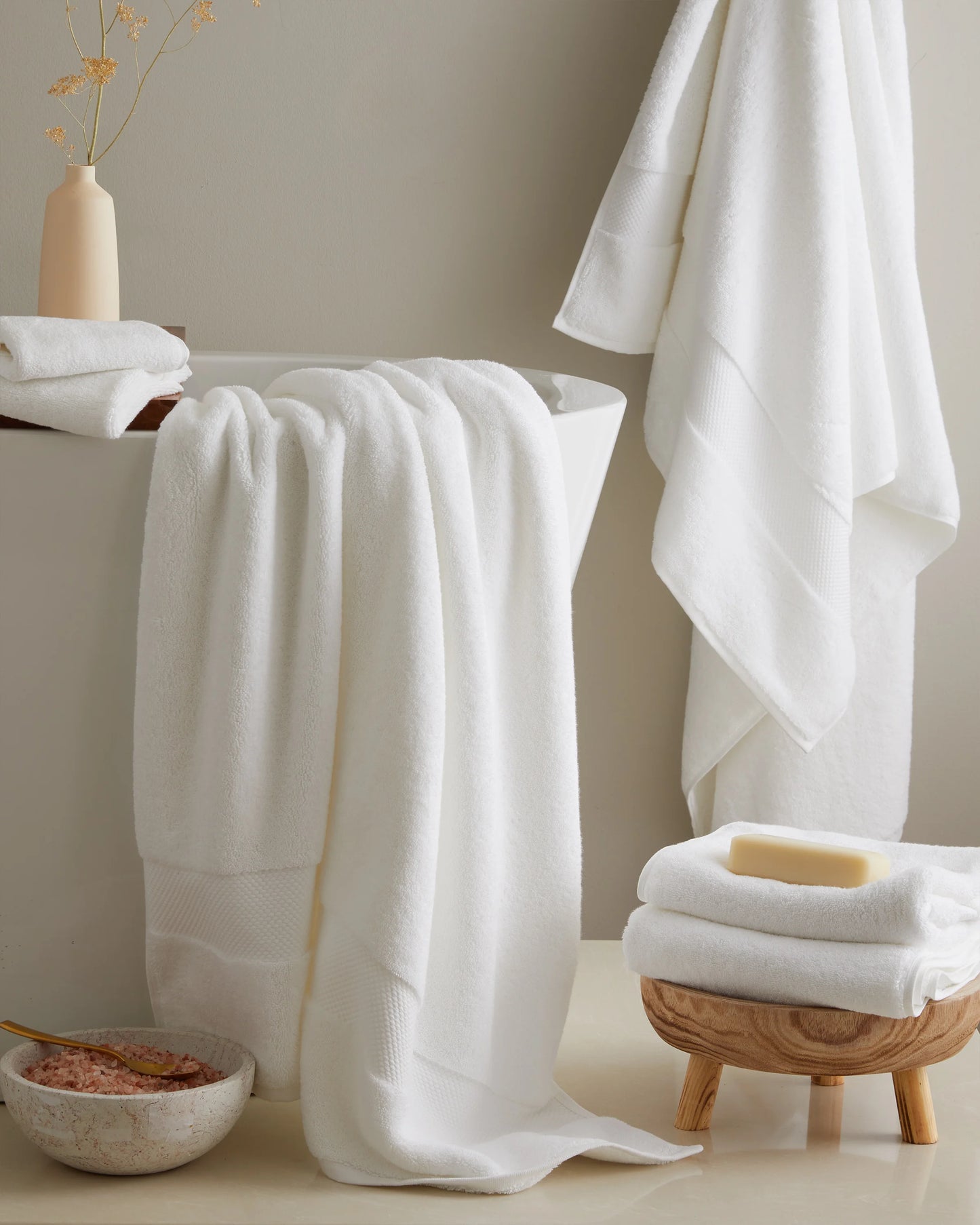 Turkish Ultra Plush Bath Towel Bundle - One Size / Mineral