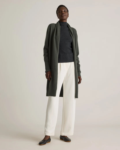 Mongolian Cashmere Duster Cardigan Sweater - XS / Oatmeal