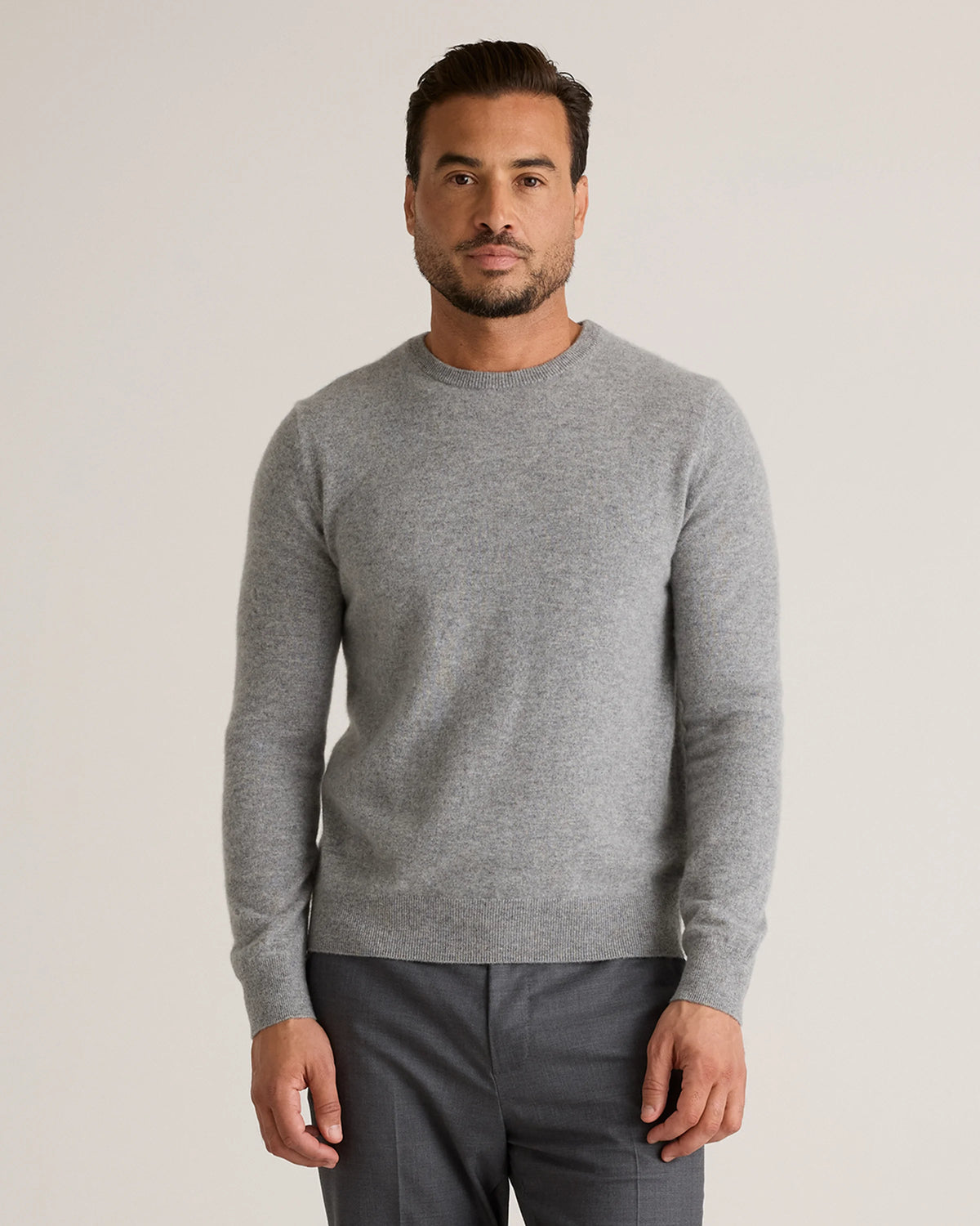 Mongolian Cashmere Crewneck Sweater - XS / Black