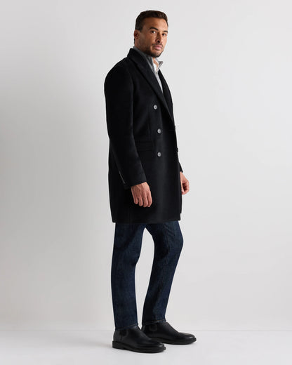 Camel Hair Double-Breasted Overcoat - S / Vicuna