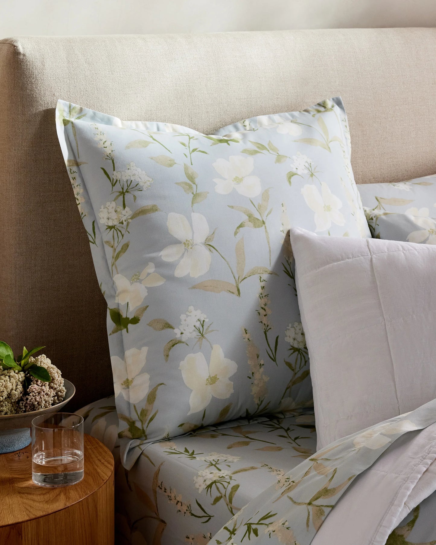 Organic Crisp Percale Euro Sham - Euro / White