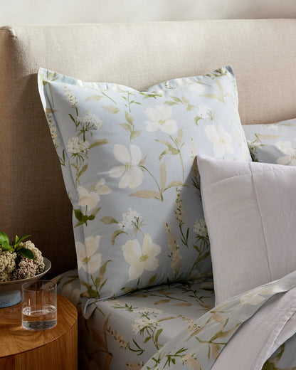 Organic Crisp Percale Euro Sham - Euro / White