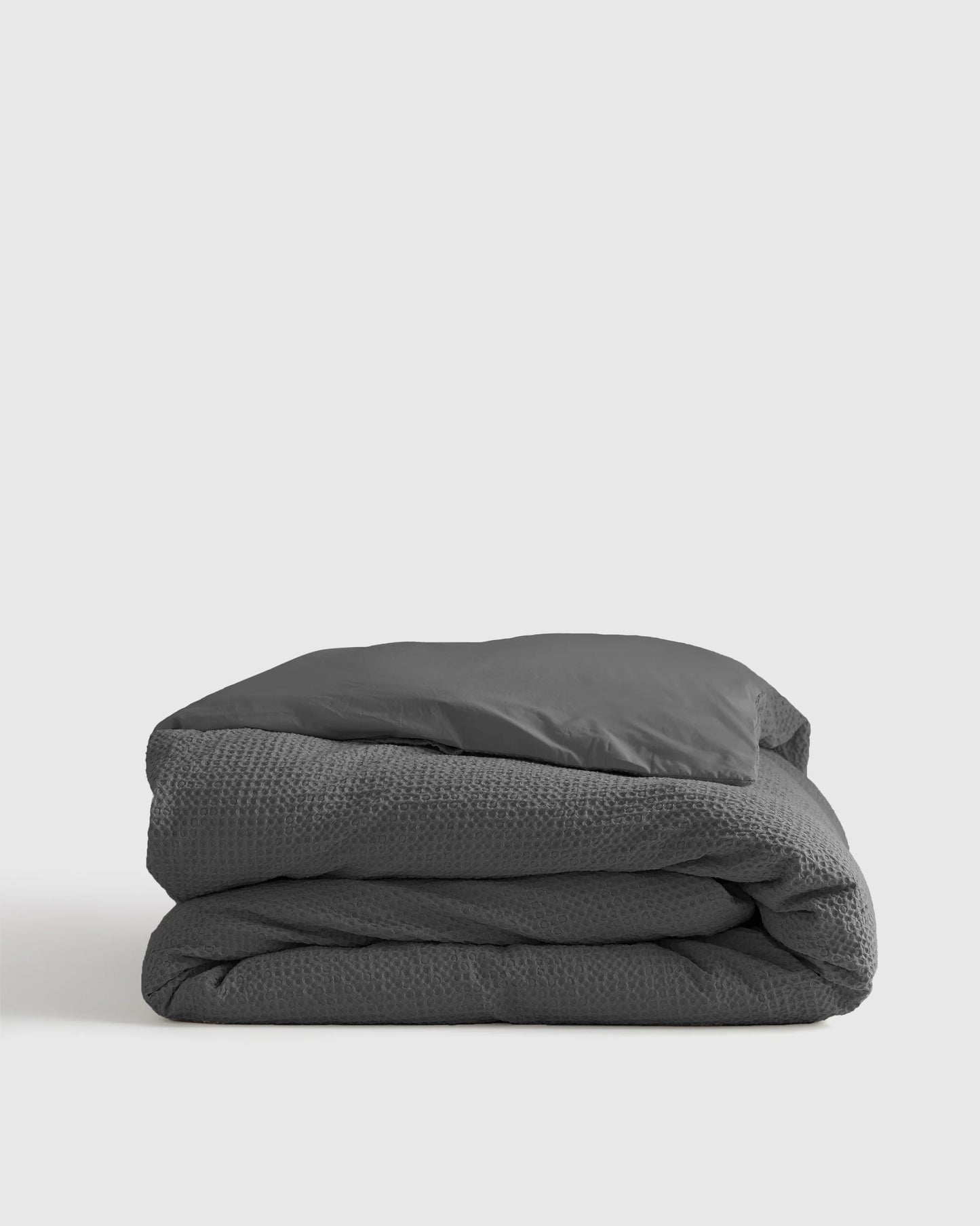 Organic Luxe Honeycomb Duvet Cover - Twin / Mineral