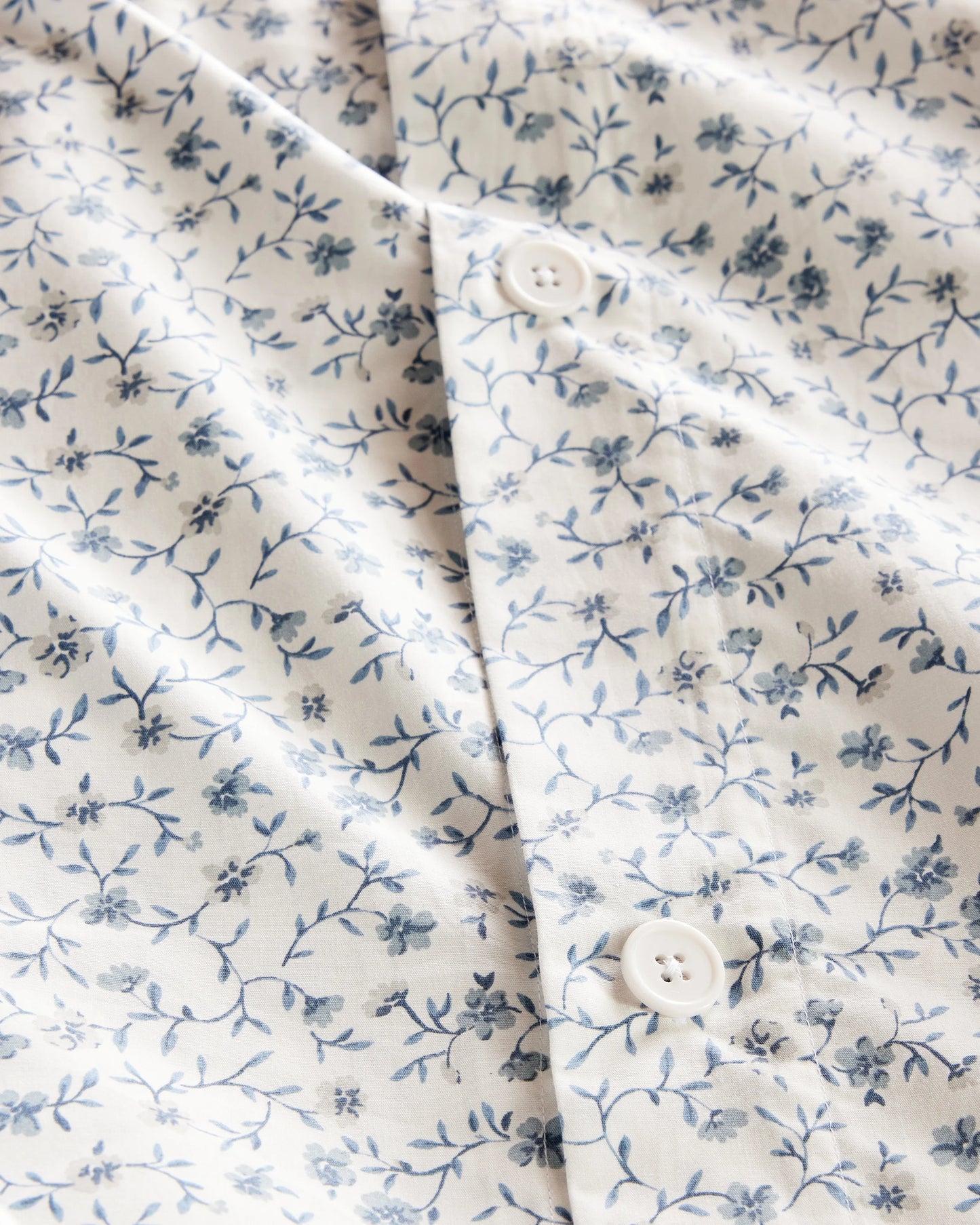 Organic Crisp Percale Floral Duvet Cover Set - Twin / Toffee Florette