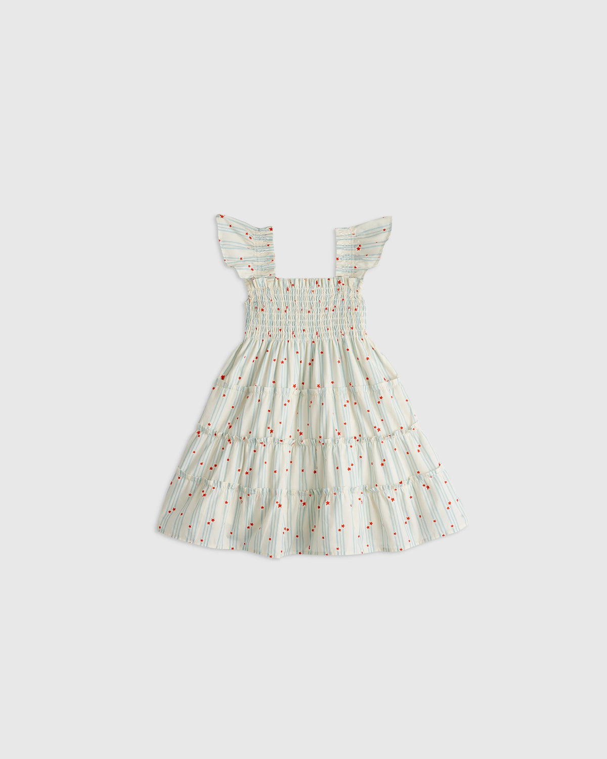 100% Organic Cotton Poplin Smocked Dress - 3-6M / Wisteria Floral