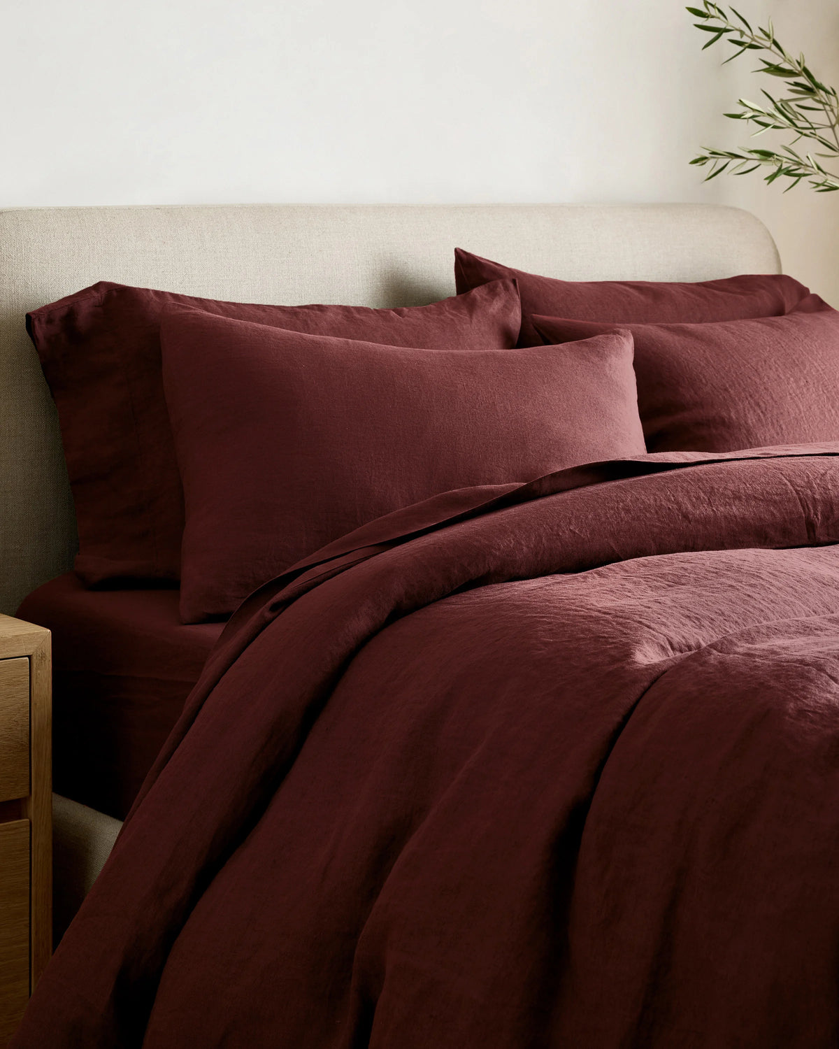 European Linen Duvet Cover - Twin / Peach