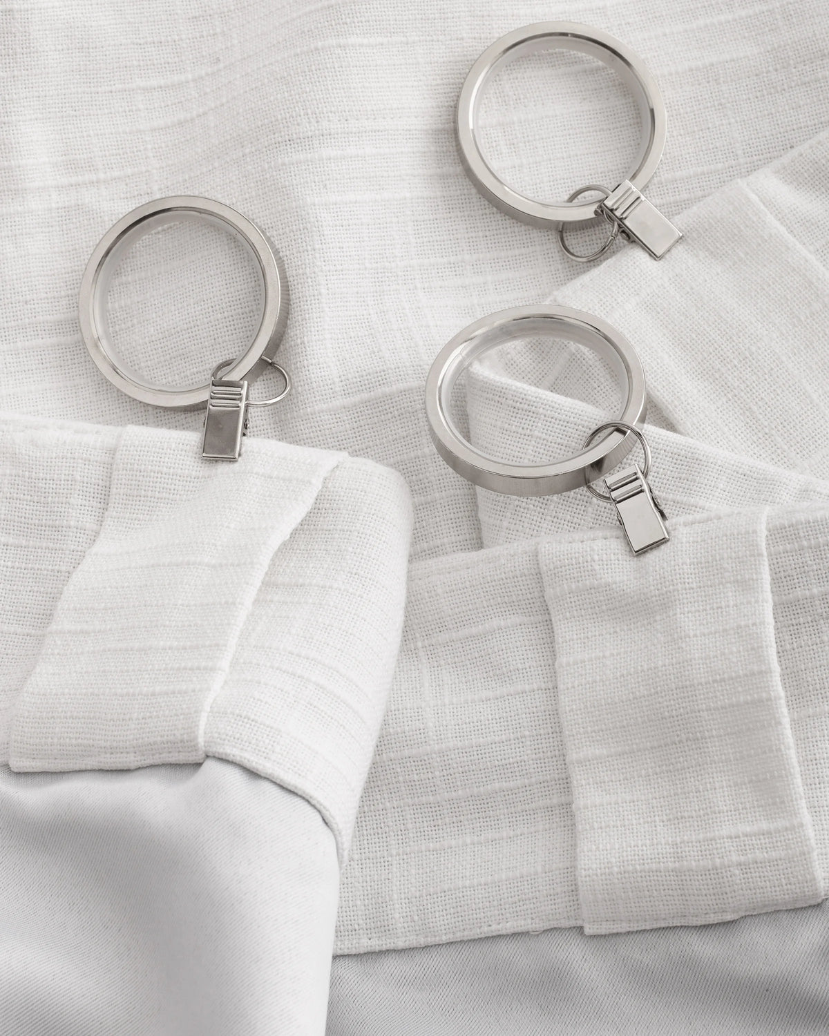 Cotton Slub Room Darkening Curtain - Single Panel - 48x84 / White