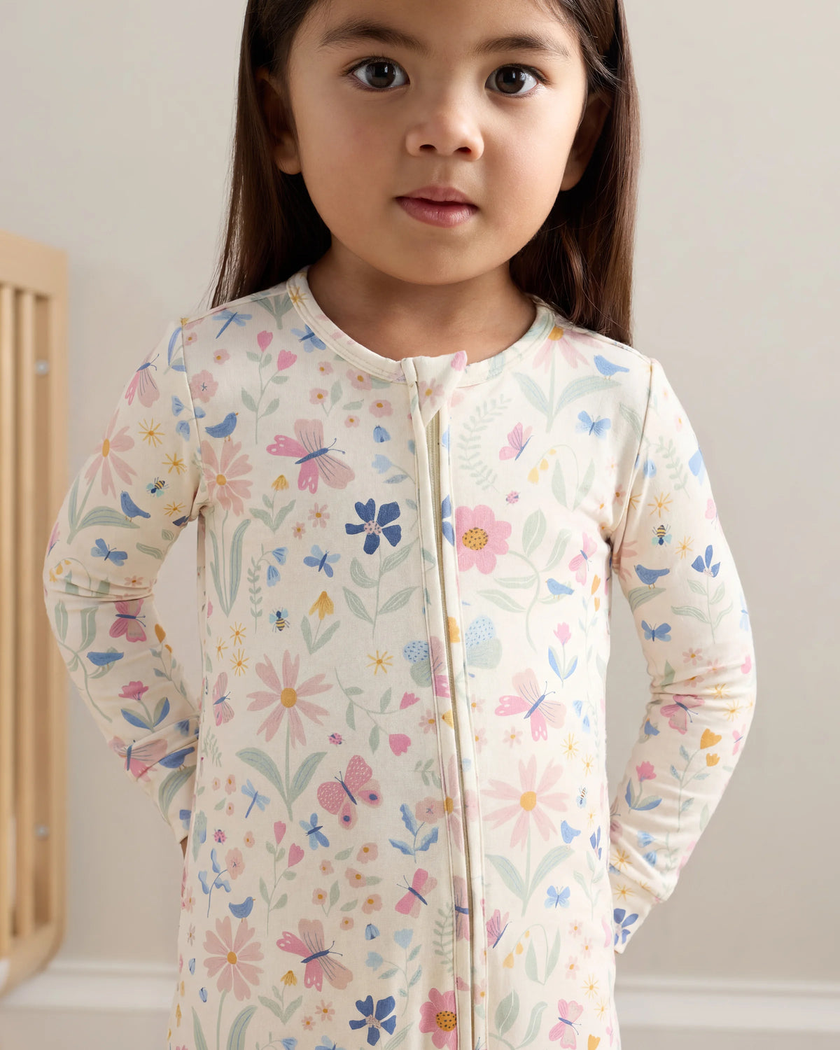 Bamboo One Piece Pajama - 2T / Wildflower Dreams