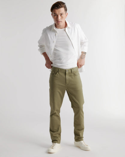 Comfort Stretch Traveler 5-Pocket Pants - Straight - 28X30 / Military Olive