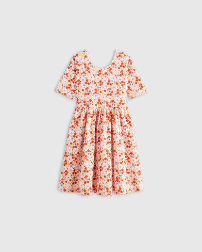 Organic Cotton Skater Dress - 2T / Sweet Cherries