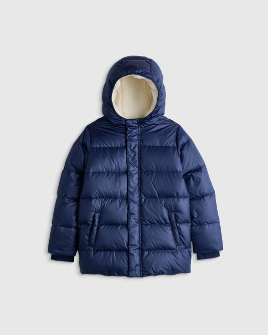 Heavyweight Down Puffer Coat - 6 / Navy