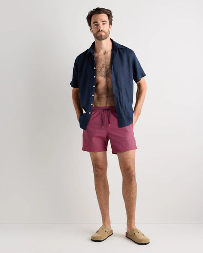 Italian Swim Trunks - 5.5" - XS / Navy Diamond Geo