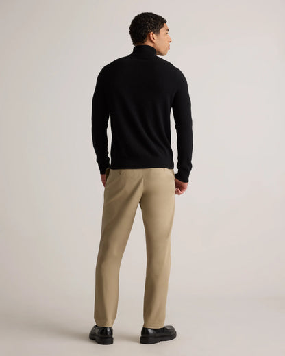 Mongolian Cashmere Turtleneck Sweater - S / Black