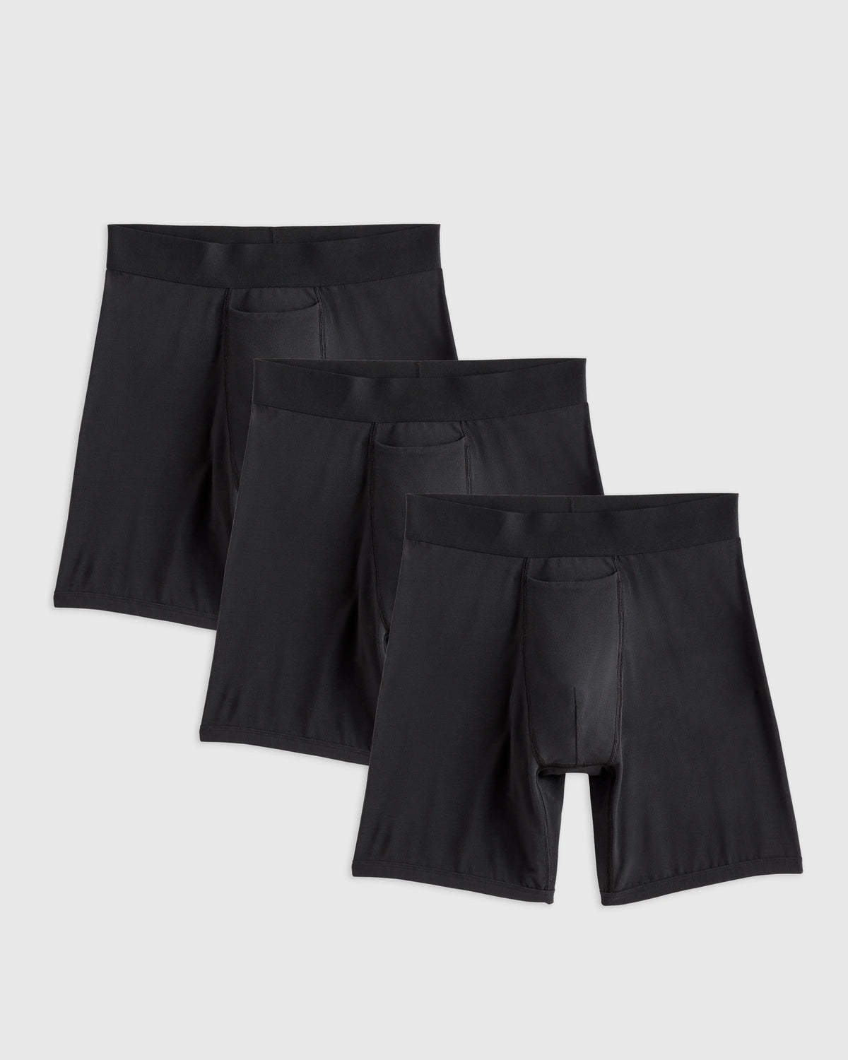 Micromodal 6" Boxer Brief (3-pack) - XS / Black