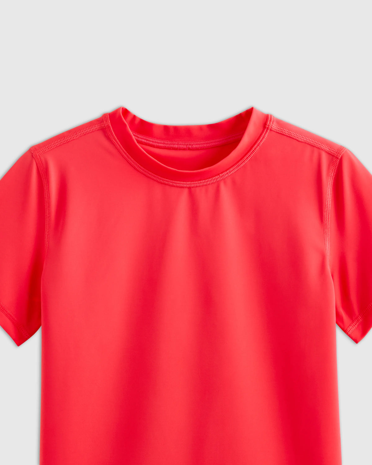 Short Sleeve Rash Guard Top - 2T / Coral Orange