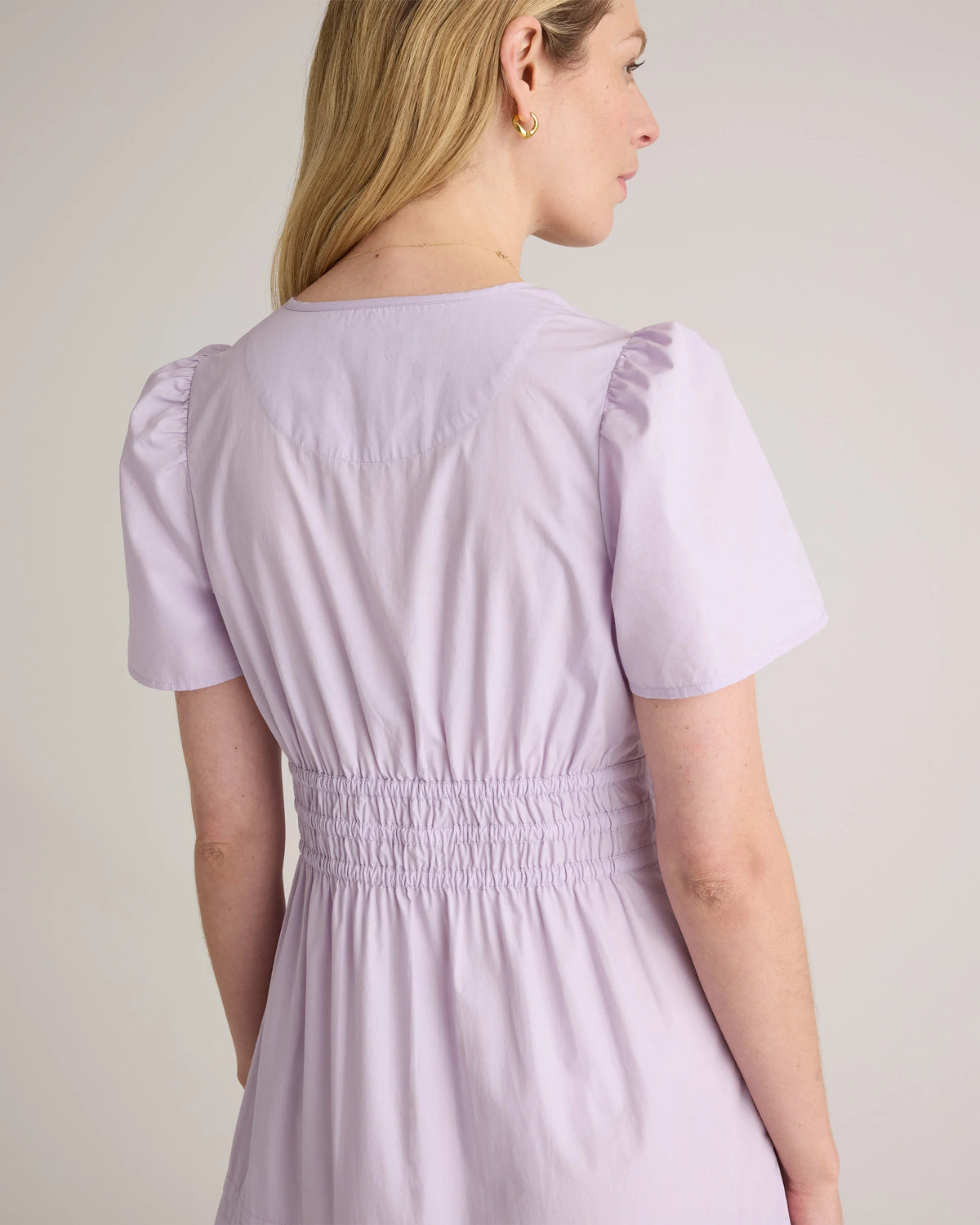 100% Organic Cotton Poplin Tiered Maxi Dress - XS / Riviera Blue Heirloom Floral