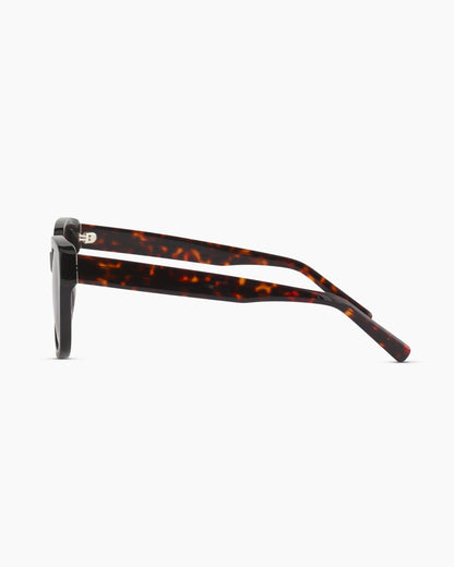 Barcelona Polarized Acetate Sunglasses - One Size / Tortoise with Brown Gradient lens