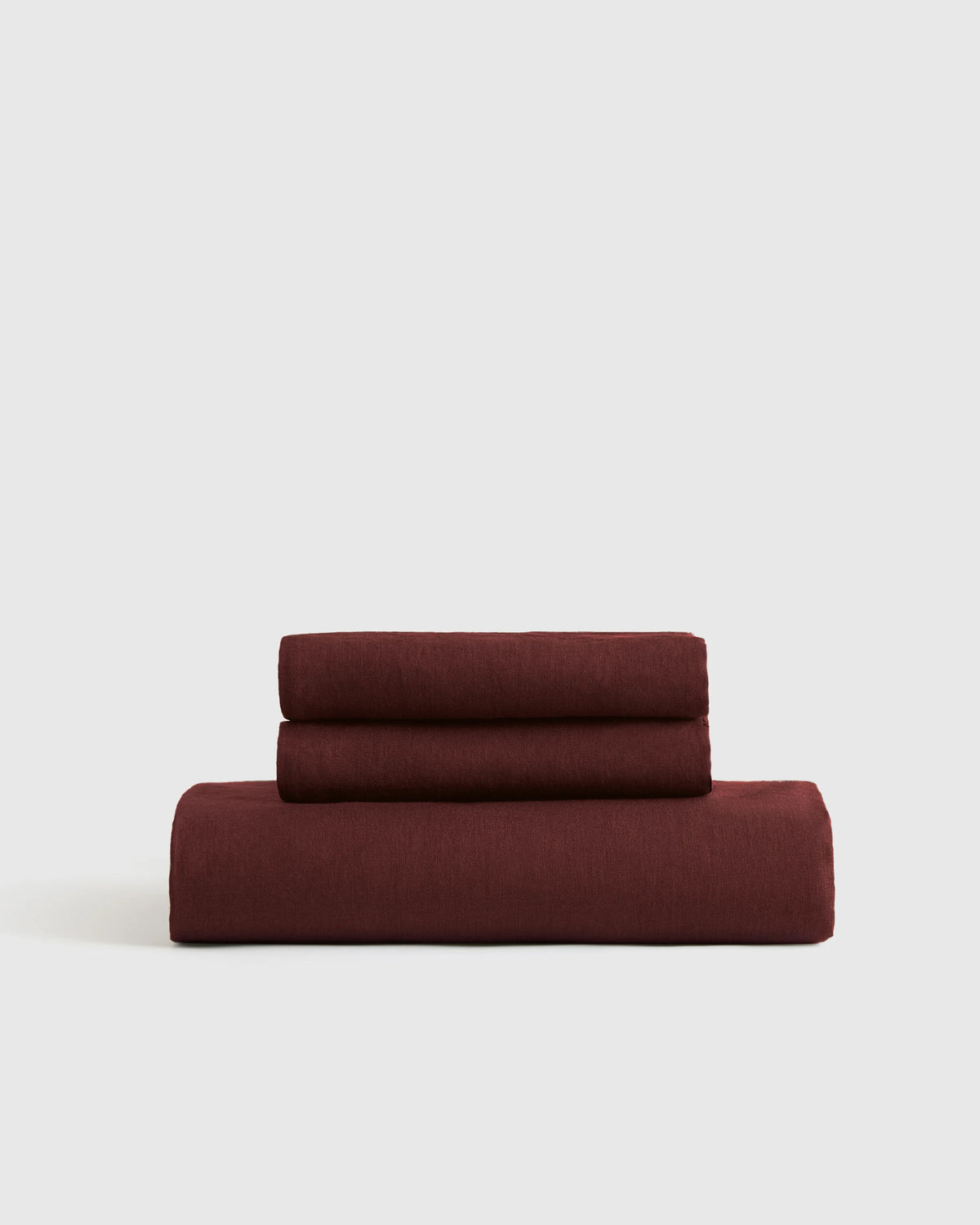 European Linen Fitted Sheet Set - Twin / Peach