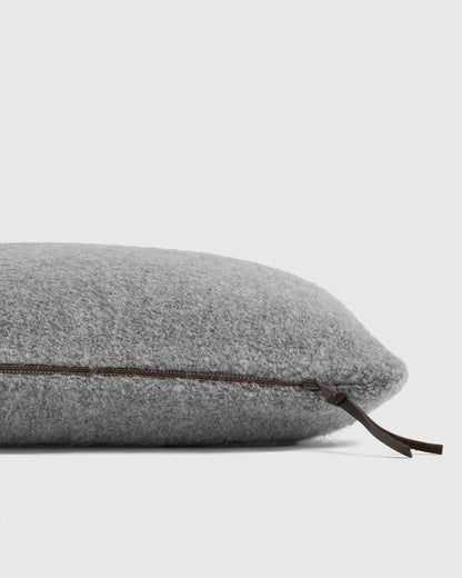 Alpaca Boucle Pillow Cover - 20x20 / Light Heather Grey