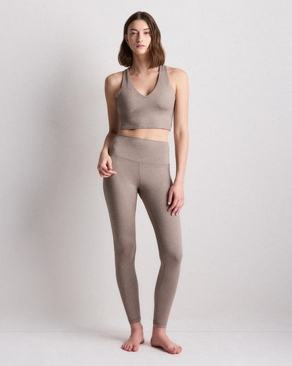 Ultra-Soft High-Rise Legging - XS / Heather Oatmeal