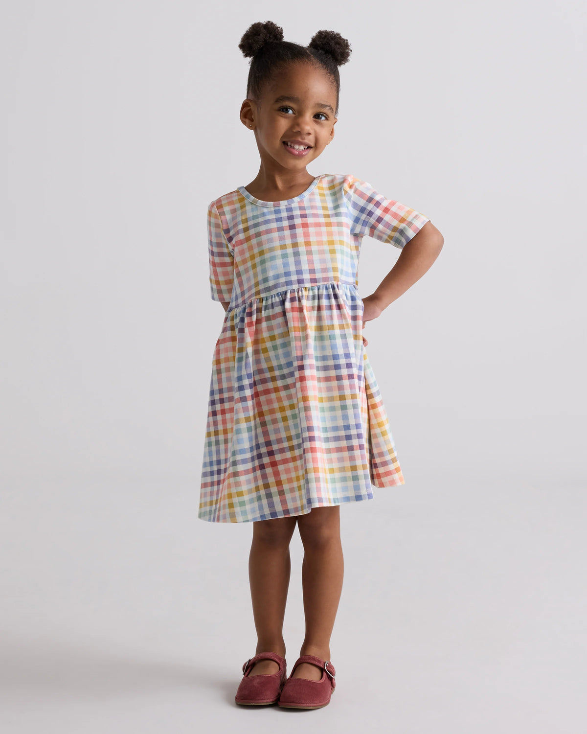Organic Cotton Skater Dress - 2T / Sweet Cherries