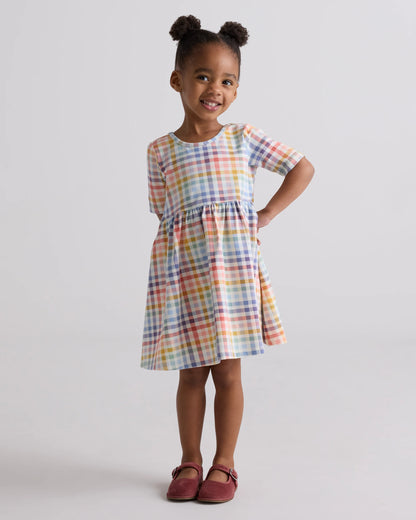 Organic Cotton Skater Dress - 2T / Sweet Cherries